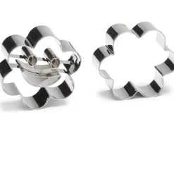 Patisse Uitstekers Smiley Bloem RVS 6cm 2-delig*** Bloem En Blad Stekers