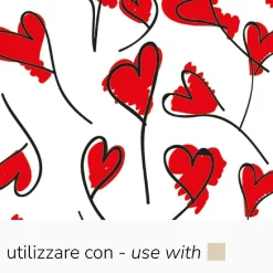 Pavoni Chocolade Transfersheets Hartjes 34x26cm 10st* Transfersheets