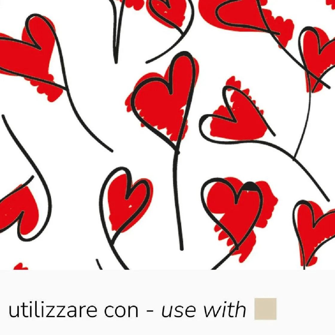 Pavoni Chocolade Transfersheets Hartjes 34x26cm 10st* Transfersheets