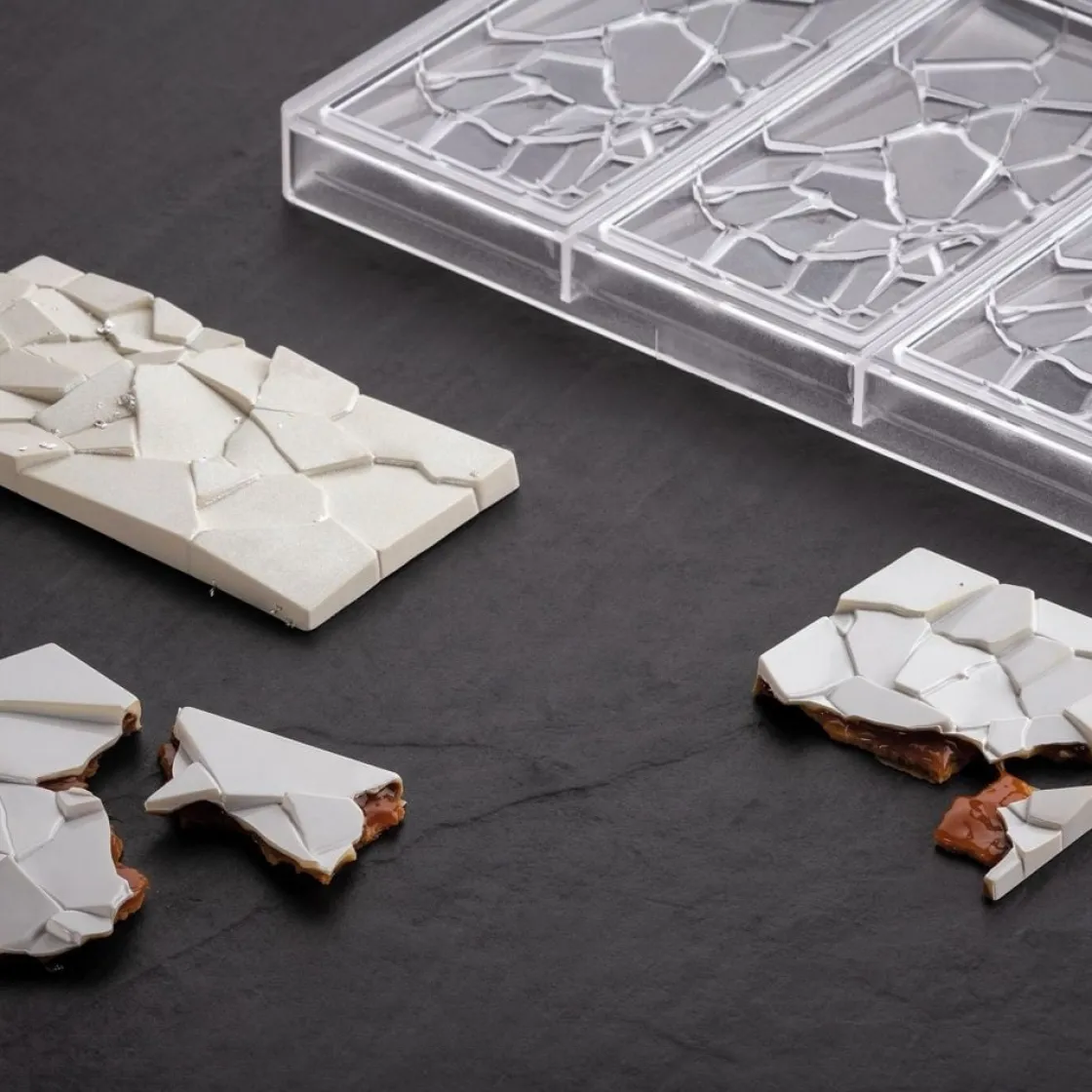 Pavoni Chocolademal Tablet Crush (3x) 155x77mm* Tabletten En Repen Vormen