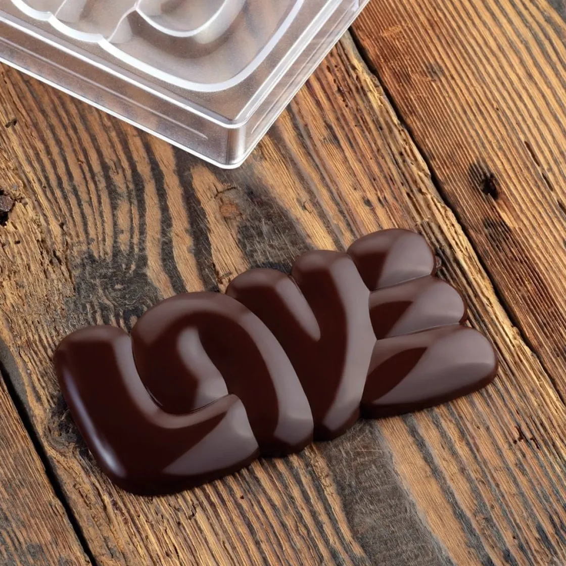 Pavoni Chocolademal Tablet Lovely (3x) 150x76mm* Tabletten En Repen Vormen