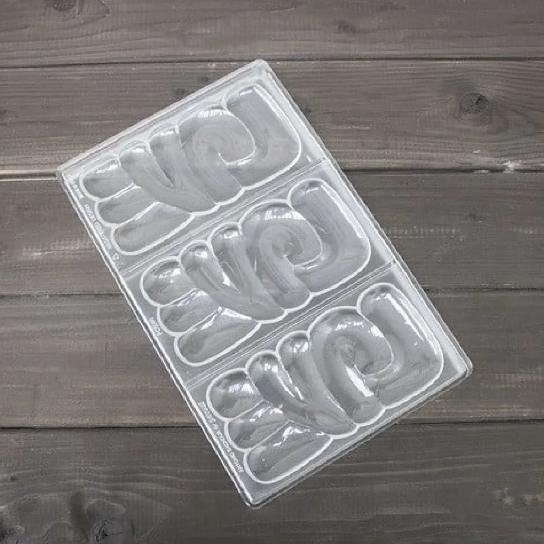 Pavoni Chocolademal Tablet Lovely (3x) 150x76mm* Tabletten En Repen Vormen