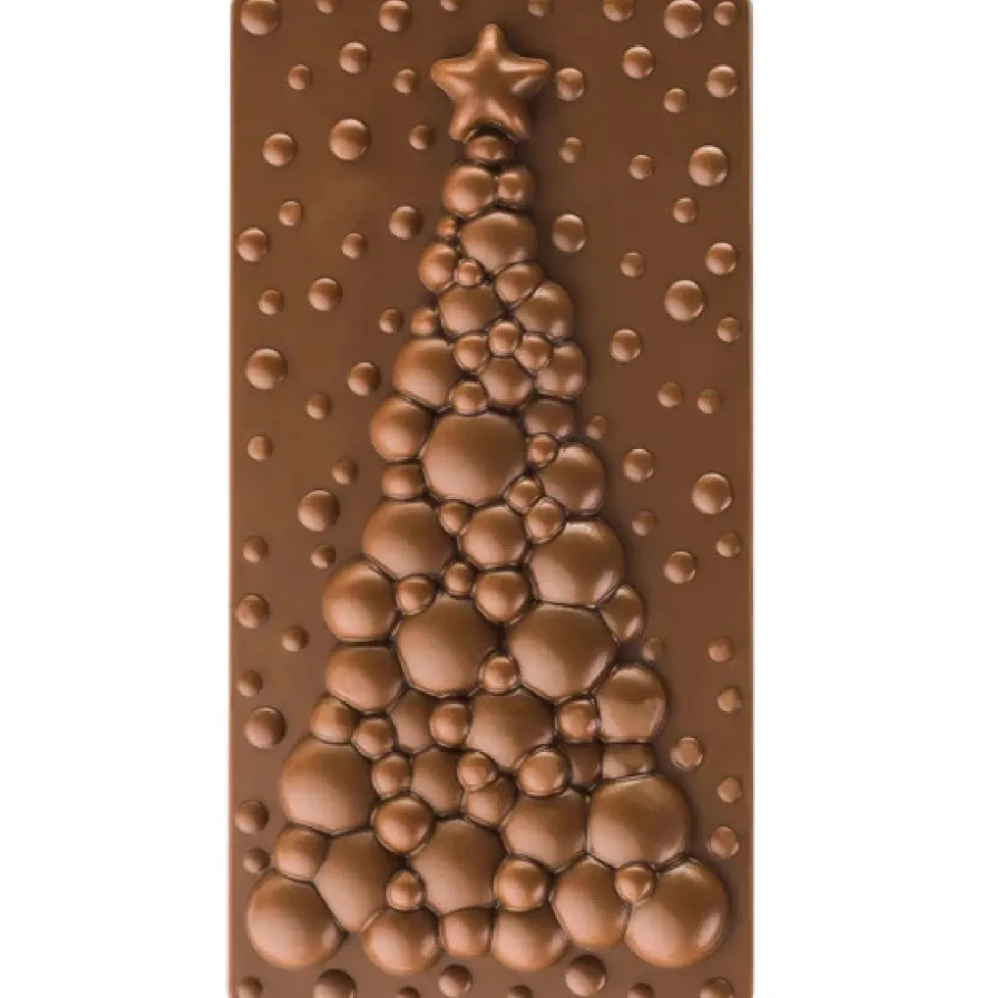 Pavoni Chocolademal Tablet Bubble Tree (3x) 154x77mm* Tabletten En Repen Vormen