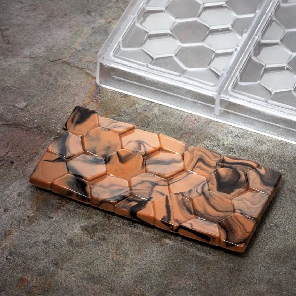 Pavoni Chocolademal Tablet Pave (3x) 155x78mm* Tabletten En Repen Vormen