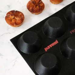 Pavoni Fiberform Muffin Ø8x3,6cm (24) 60x40cm* Bakvormen Siliconen