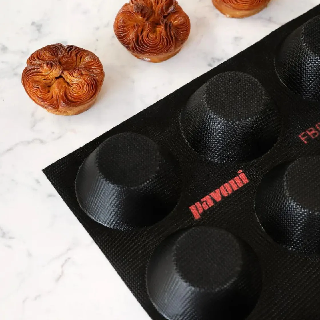 Pavoni Fiberform Muffin Ø8x3,6cm (24) 60x40cm* Bakvormen Siliconen