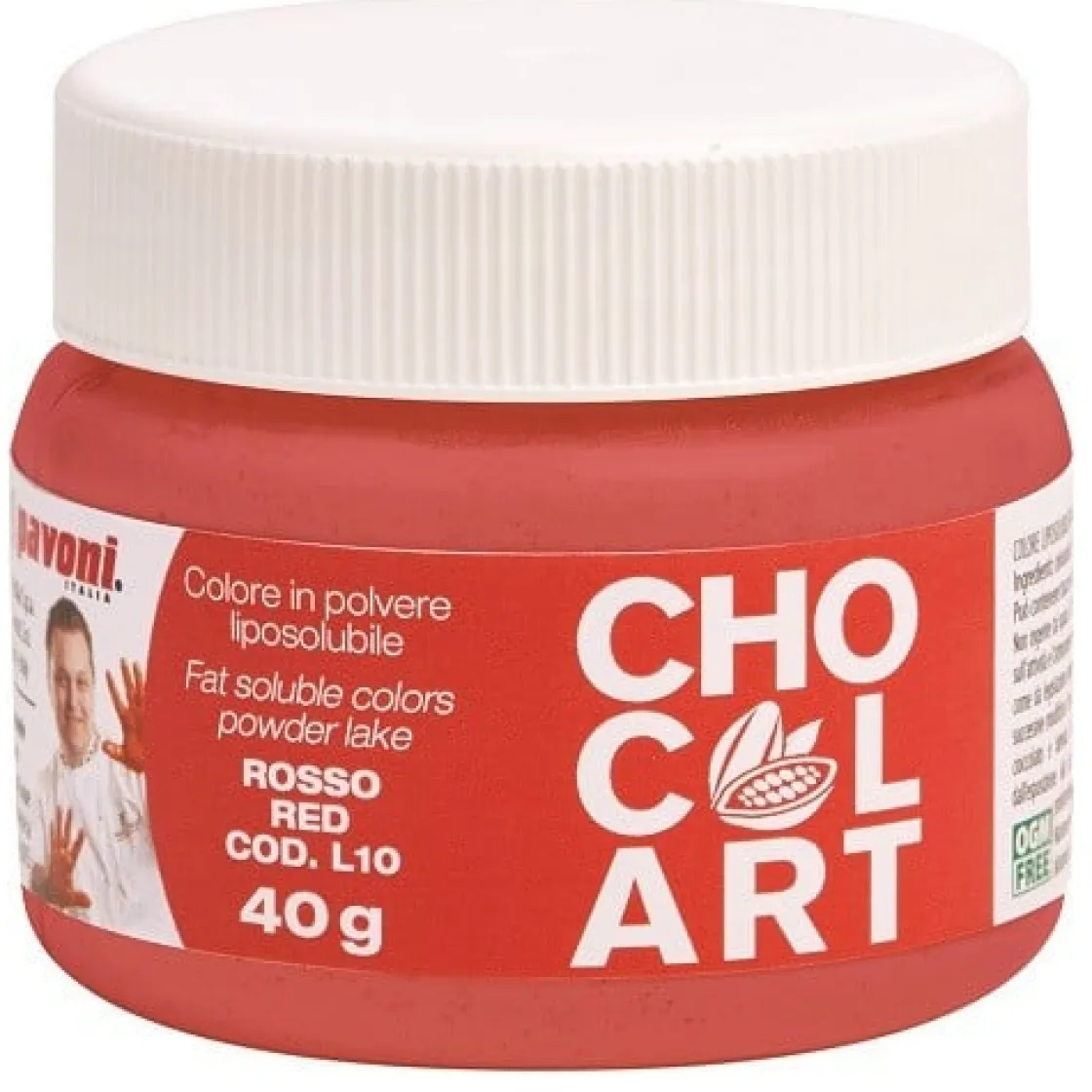 Pavoni Kleurpoeder Rood 40 gram* Chocolade Kleurstoffen|Chocolade Kleurstoffen
