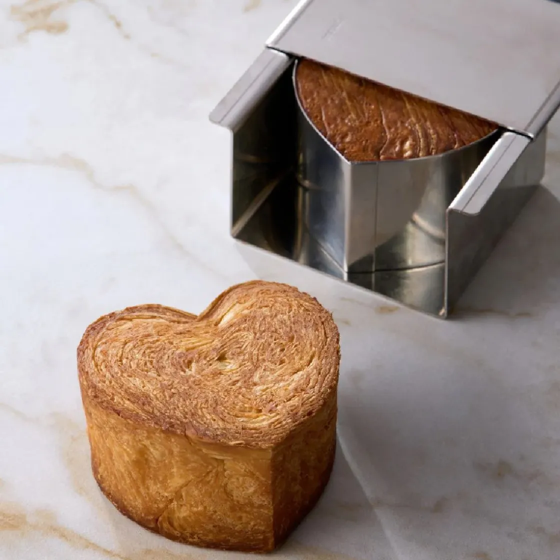 Pavoni RVS Bakvorm Hart 80x70mm* Speciale Bakvormen