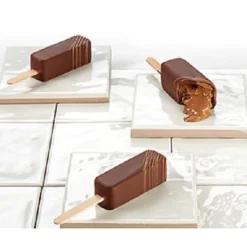 Pavoni Siliconen IJsjesmal Linear (5) + 50 stokjes* Ijs En Dessert Vormen|Bakvormen Siliconen