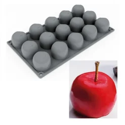 Pavoni Siliconen Vorm Appel Ø45x37,5mm (15) 30x17,5cm* Ijs En Dessert Vormen|Bakvormen Siliconen
