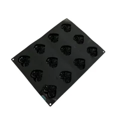 Pavoni Siliconen Vorm Cadeauhart 73x66mm (12) 40x30cm*** Bakvormen Siliconen|Ijs En Dessert Vormen