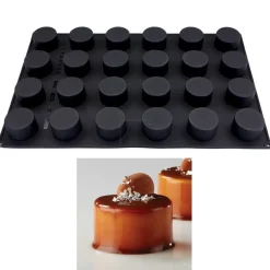 Pavoni Siliconen Vorm Cilinder Ø65x40mm (24) 60x40cm* Ijs En Dessert Vormen|Bakvormen Siliconen