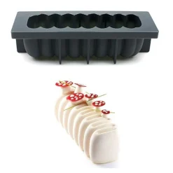 Pavoni Siliconen Vorm Crème 250x84mm* Bakvormen Siliconen|Ijs En Dessert Vormen