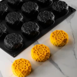 Pavoni Siliconen Vorm Dahab Ø75x30mm (12) 40x30cm* Bakvormen Siliconen|Ijs En Dessert Vormen