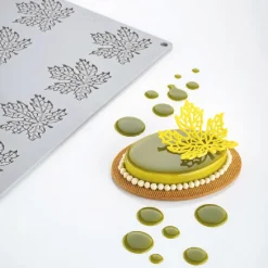 Pavoni Siliconen Vorm Herfstblad 66x62,5mm (8) 30x20cm* Bakvormen Siliconen|Ijs En Dessert Vormen