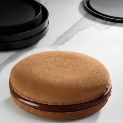 Pavoni Siliconen Vorm Macaron Cake Ø18x6cm Set/3* Bakvormen Siliconen|Ijs En Dessert Vormen