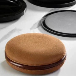 Pavoni Siliconen Vorm Macaron Cake Ø18x6cm Set/3* Bakvormen Siliconen|Ijs En Dessert Vormen