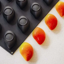 Pavoni Siliconen Vorm Mango 90x58mm (12) 30x40cm* Bakvormen Siliconen|Ijs En Dessert Vormen