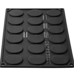 Pavoni Siliconen Vorm Mini Macaron Ø4x2,5cm (18) Set/2* Bakvormen Siliconen|Ijs En Dessert Vormen