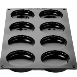 Pavoni Siliconen Vorm Mono Macaron Ø7x3,5cm (8) Set/2* Bakvormen Siliconen|Ijs En Dessert Vormen