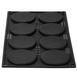 Pavoni Siliconen Vorm Mono Macaron Ø7x3,5cm (8) Set/2* Bakvormen Siliconen|Ijs En Dessert Vormen