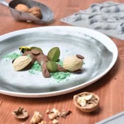 Pavoni Siliconen Vorm Notendop 38x28mm (18) 30x17,5cm* Ijs En Dessert Vormen|Bakvormen Siliconen