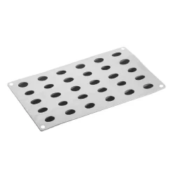 Pavoni Siliconen Vorm Olijf 32x22mm (30) 30x17,5cm* Ijs En Dessert Vormen|Bakvormen Siliconen