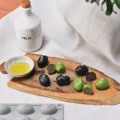 Pavoni Siliconen Vorm Olijf 32x22mm (30) 30x17,5cm* Ijs En Dessert Vormen|Bakvormen Siliconen