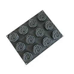 Pavoni Siliconen Vorm Rozen Ø78x26mm (12) 40x30cm* Bakvormen Siliconen|Ijs En Dessert Vormen