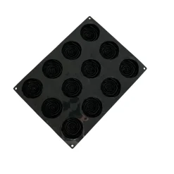 Pavoni Siliconen Vorm Rozen Ø78x26mm (12) 40x30cm* Bakvormen Siliconen|Ijs En Dessert Vormen