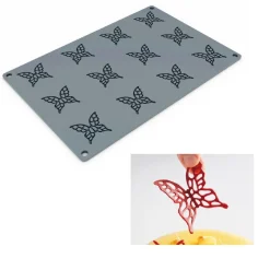 Pavoni Siliconen Vorm Vlinder 40x39mm (12)30x20cm* Ijs En Dessert Vormen|Bakvormen Siliconen