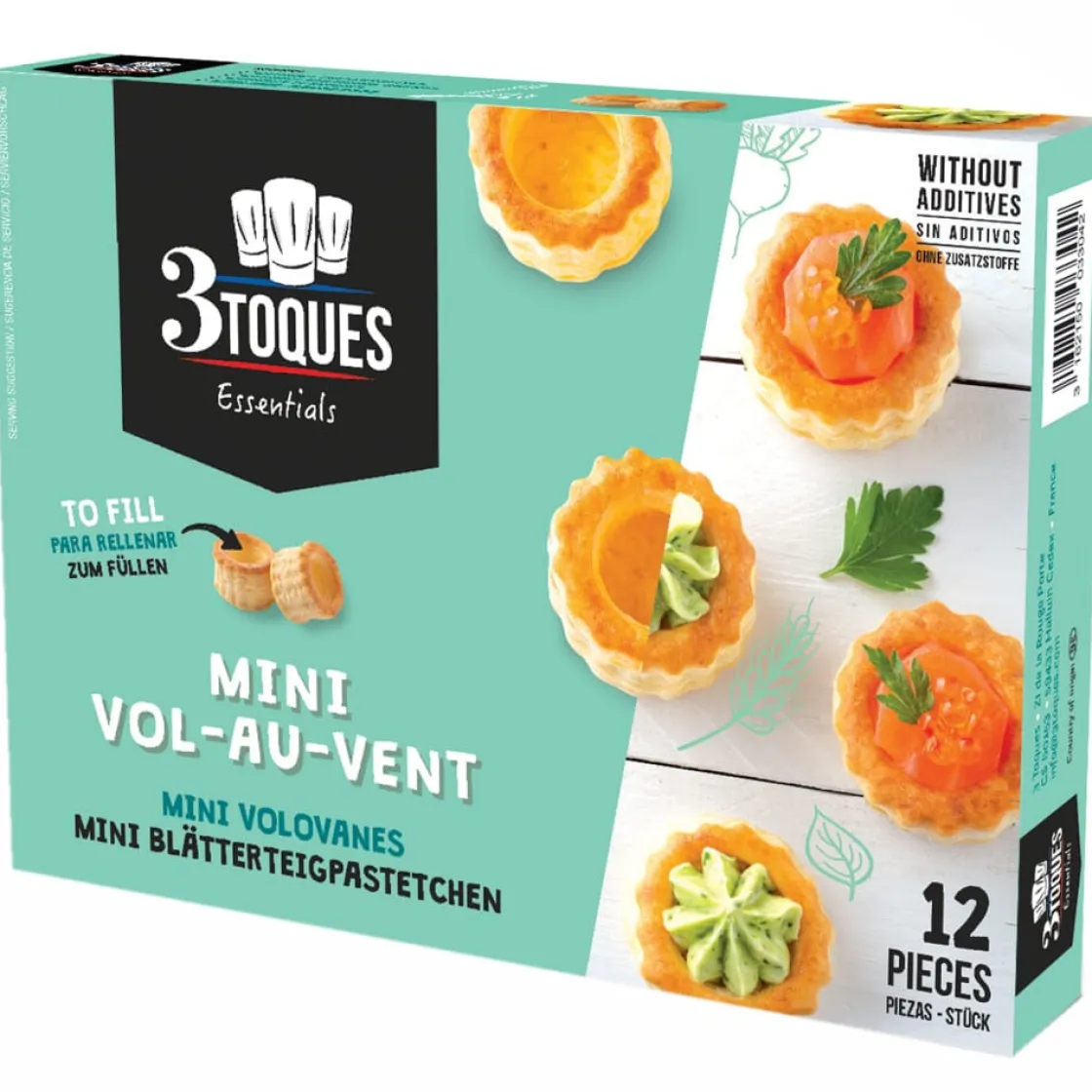 Pidy Bladerdeeg Pasteitjes Zakouski Ø3,5cm (12 st.)* Halffabricaten