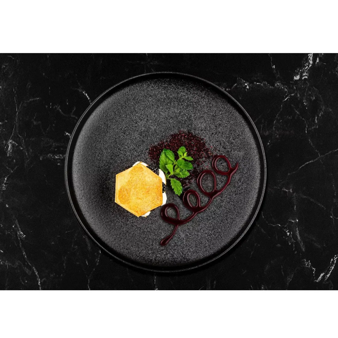 Plate-it Garneerringen Hexagon met Pusher Set/4* Dessertringen|Speciale Bakvormen