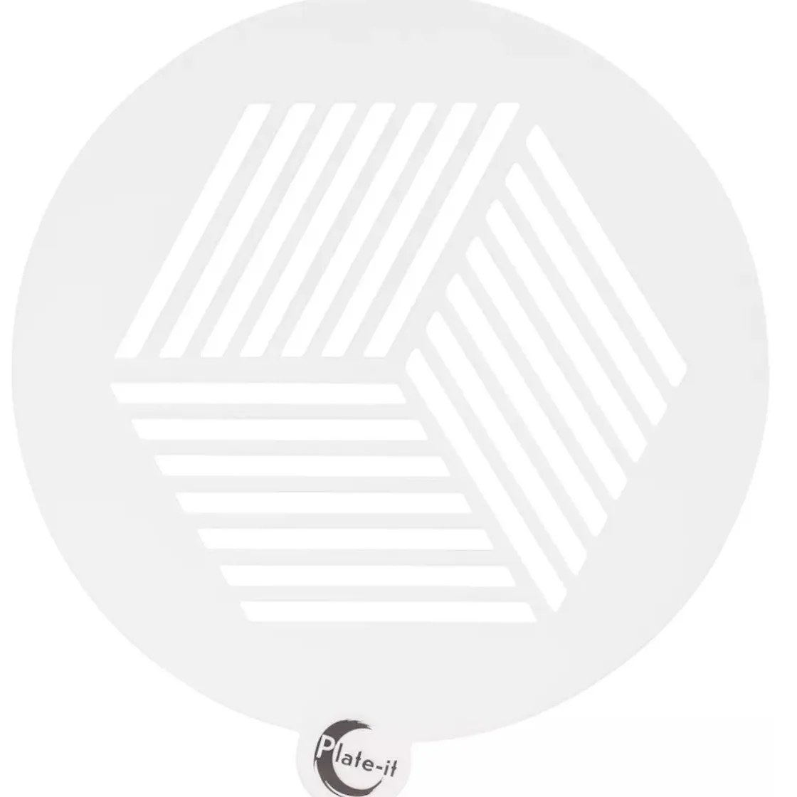 Plate-it Stencil Hexagon Set/6* Sjablonen En Stencils