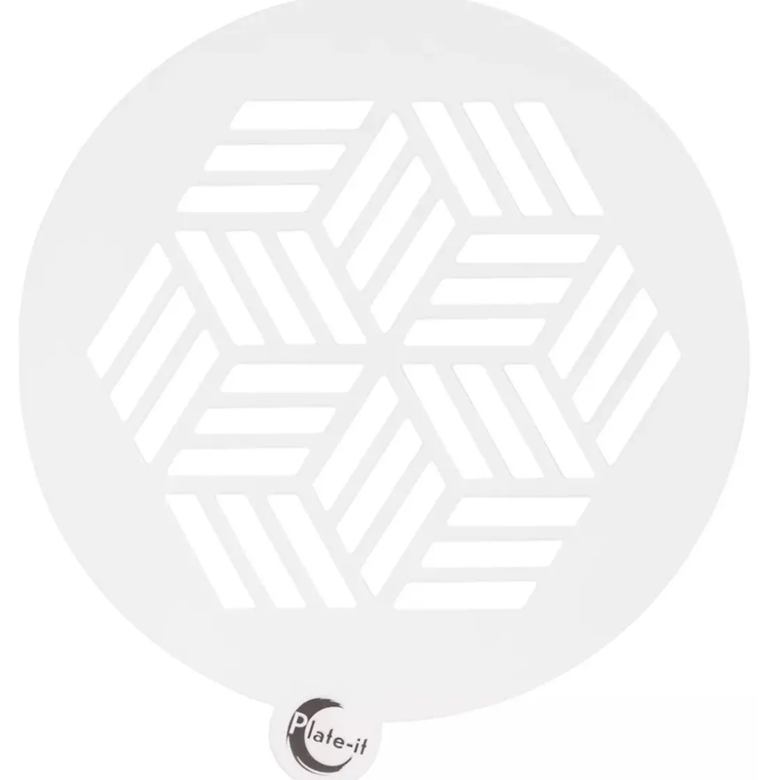 Plate-it Stencil Hexagon Set/6* Sjablonen En Stencils