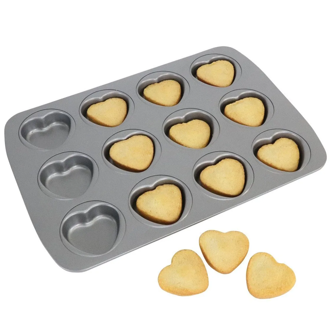 PME Bakvorm Hartjes 12 stuks* Speciale Bakvormen