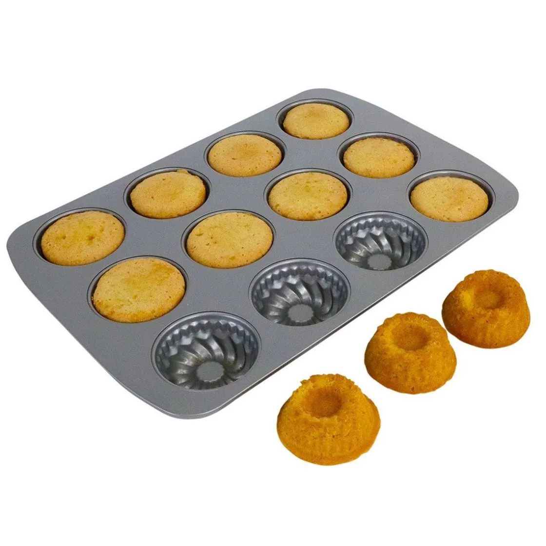 PME Bakvorm Mini Tulband 12 stuks* Speciale Bakvormen