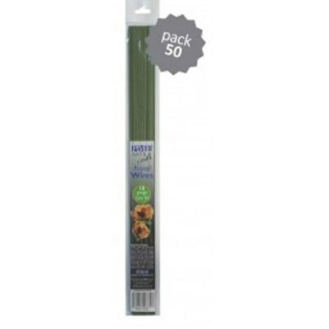 PME Bloemdraad groen - 26 gauge (50 stuks)* Bloemen Maken