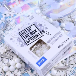 PME Bruiloft Wit Sprinkle Mix (Out of the Box) 60g* Eetbare Strooisels