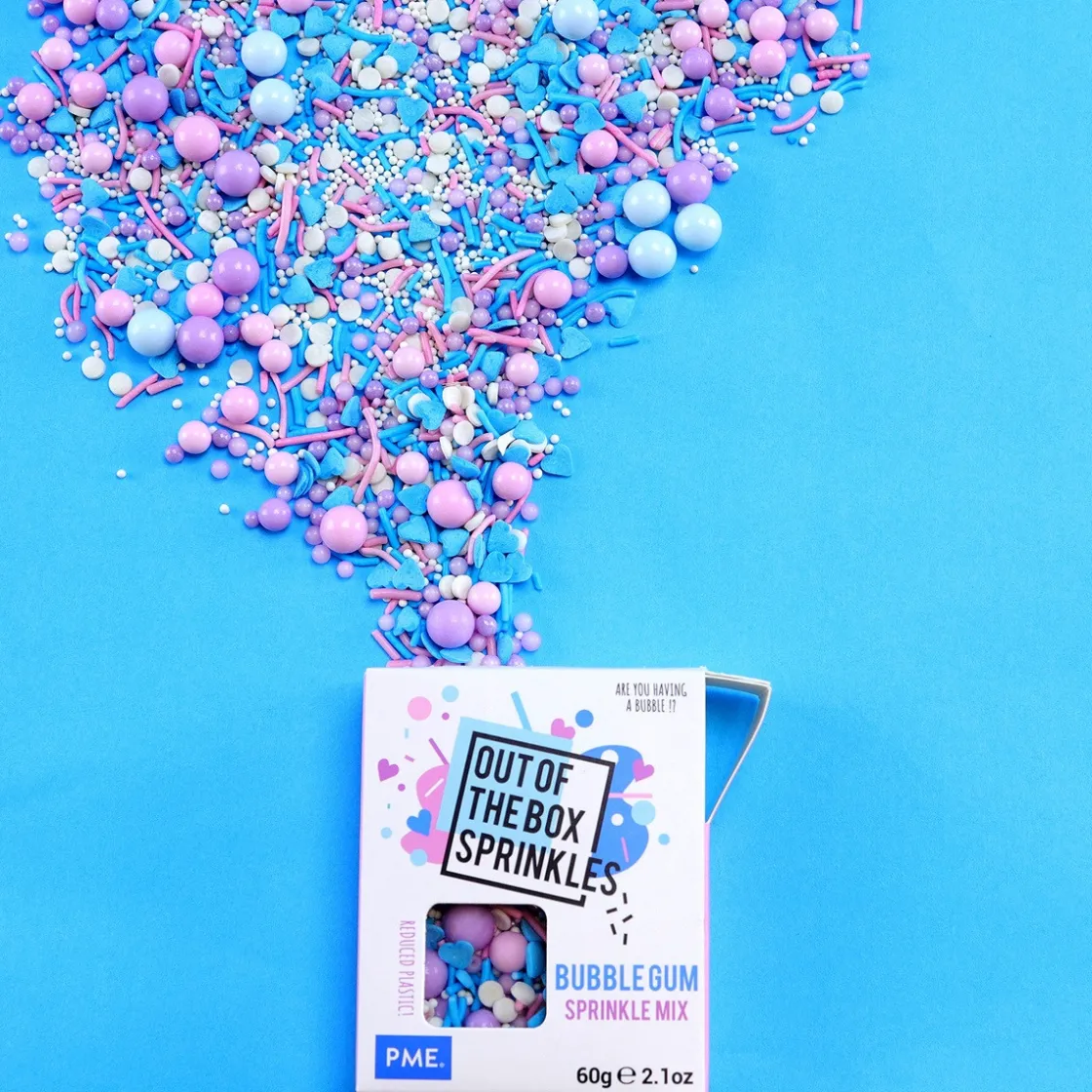 PME Bubblegum Sprinkle Mix (Out of the Box) 60g* Eetbare Strooisels