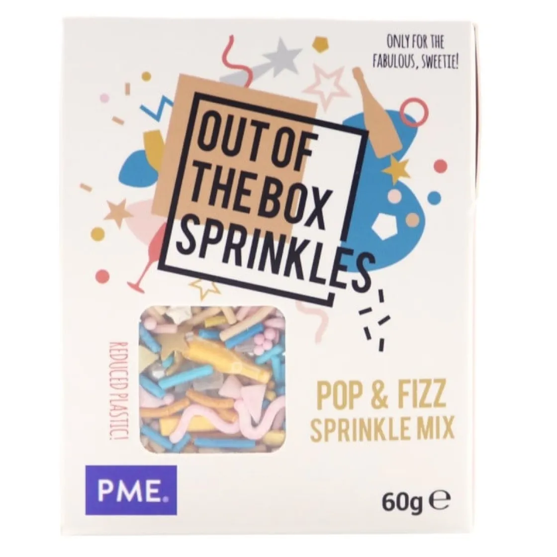 PME Champagne Sprinkle Mix (Out of the Box) 60g* Eetbare Strooisels