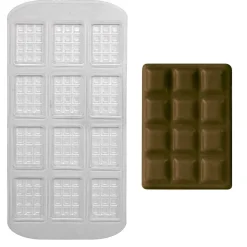 PME Chocolademal Mini Tablet (12x) 35x25mm* Tabletten En Repen Vormen