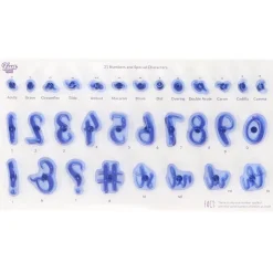 PME Cijfers & Tekens Stempelset Fun Fonts - Collectie 1* Cijfer En Letter Stekers