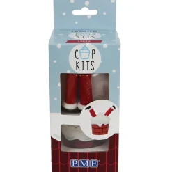 PME Cupcake Kit Kerstman 6st.* Bakvormen Papier