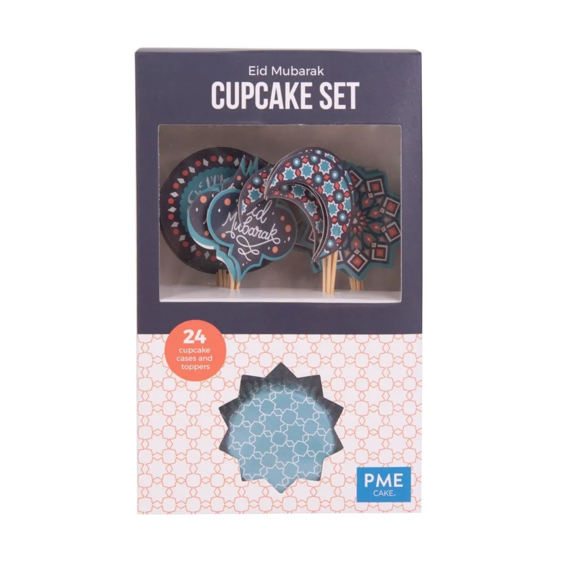 PME Cupcake Set Eid Mubarak 24st.*** Bakvormen Papier