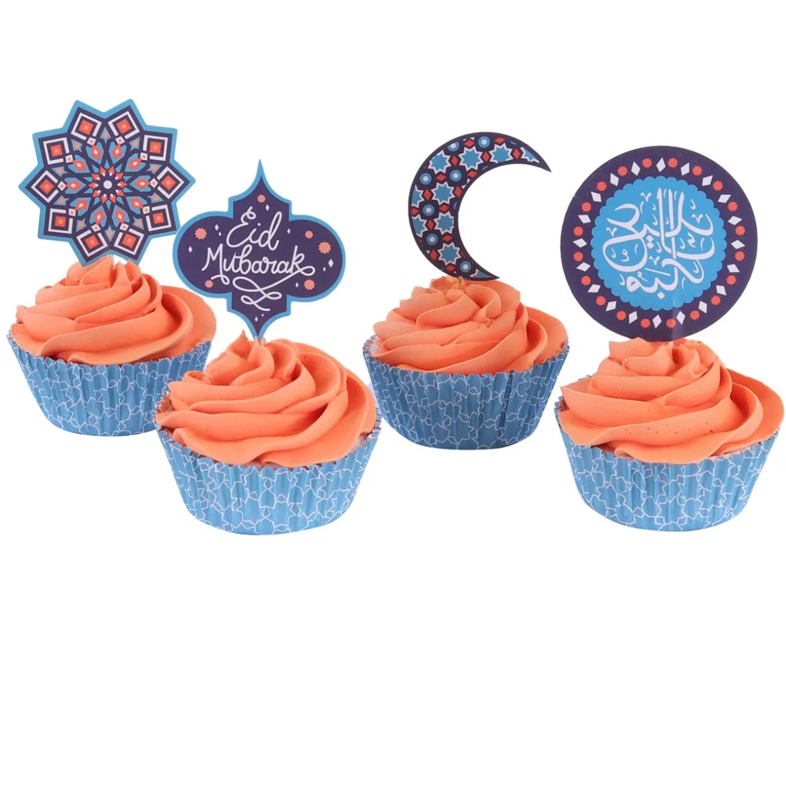 PME Cupcake Set Eid Mubarak 24st.*** Bakvormen Papier