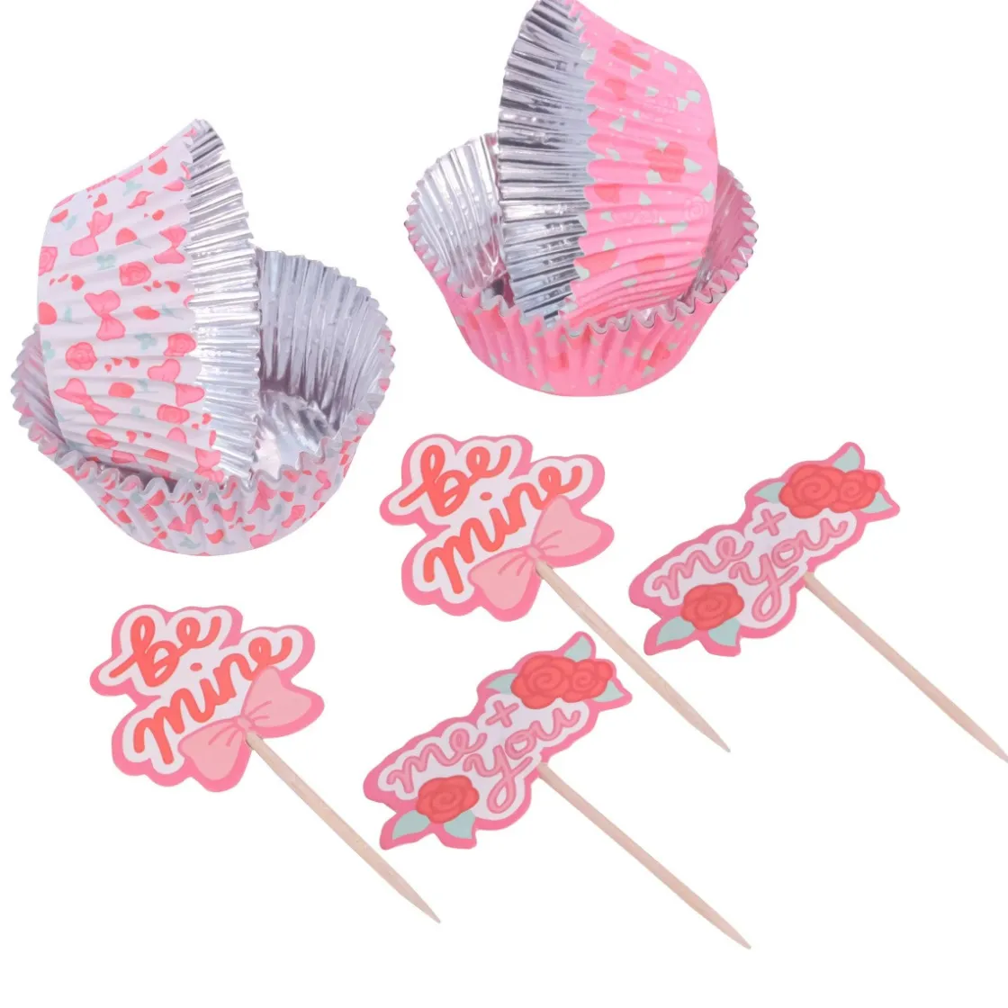 PME Cupcake Set Mijn Valentijn 24st.* Bakvormen Papier