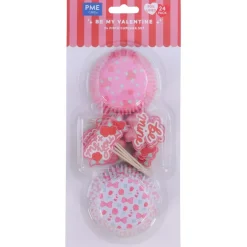 PME Cupcake Set Mijn Valentijn 24st.* Bakvormen Papier