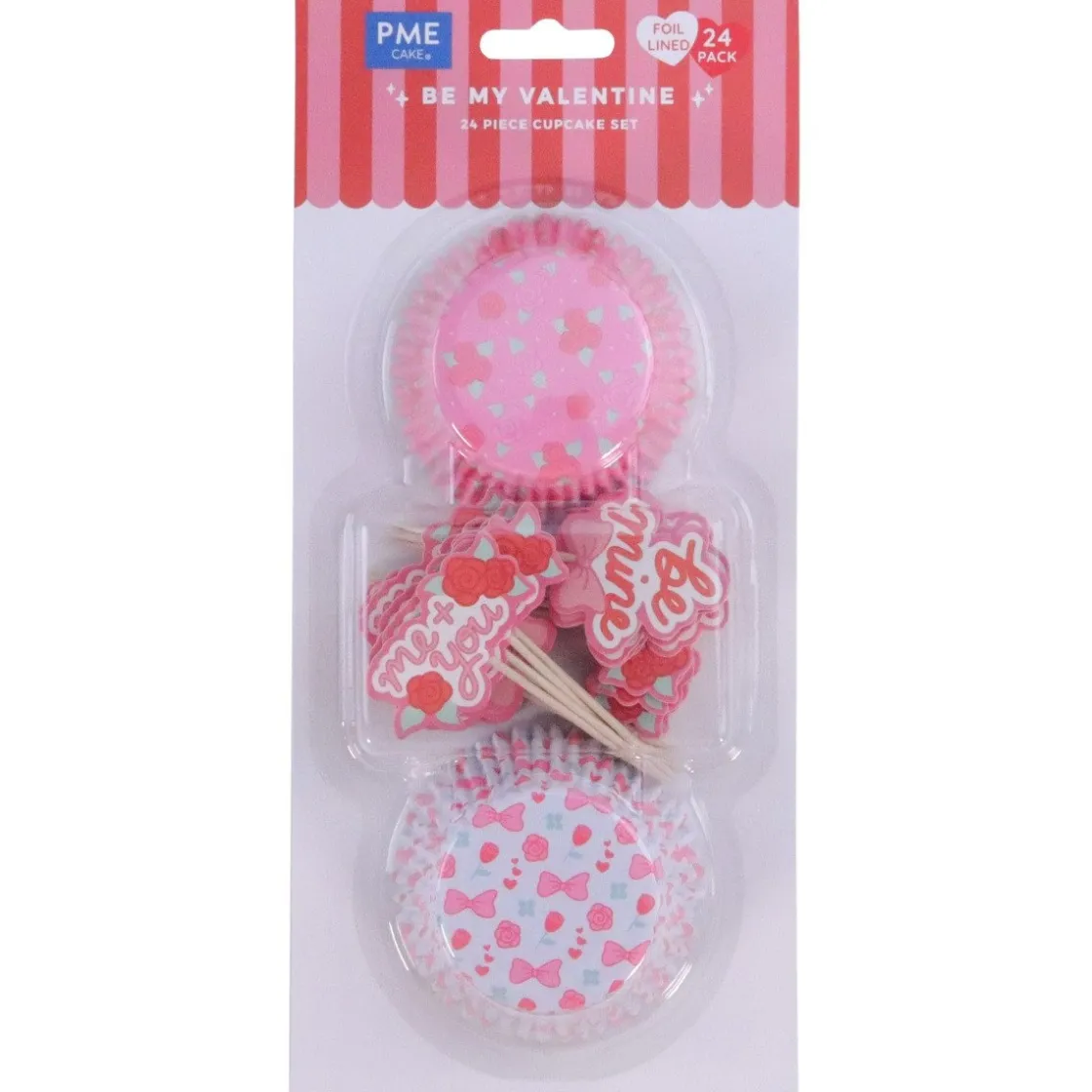 PME Cupcake Set Mijn Valentijn 24st.* Bakvormen Papier