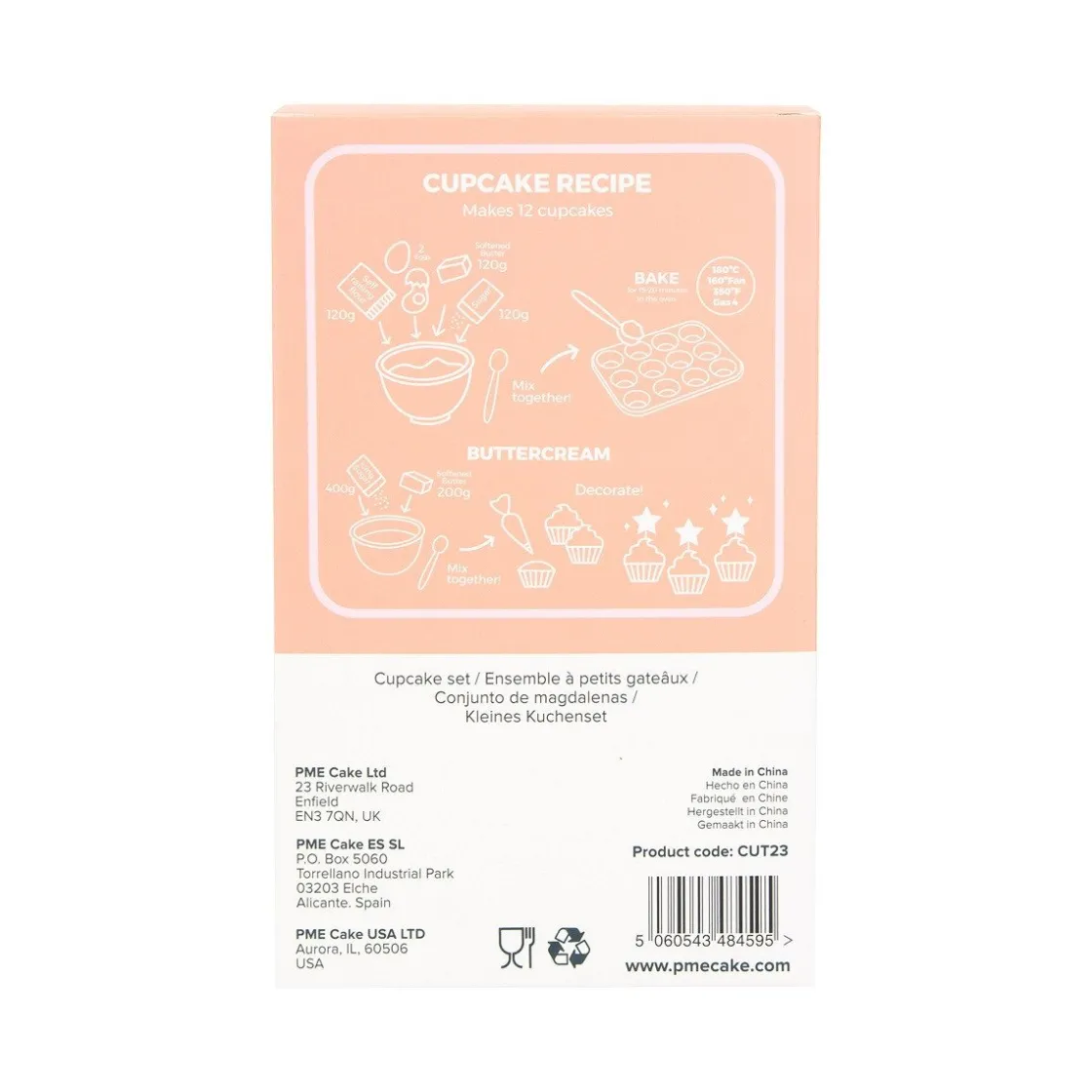 PME Cupcake Set New Baby 24st.*** Bakvormen Papier